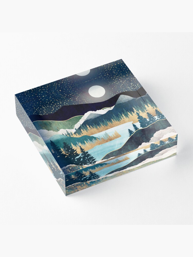 Alternate view of Star Lake Acrylic Block