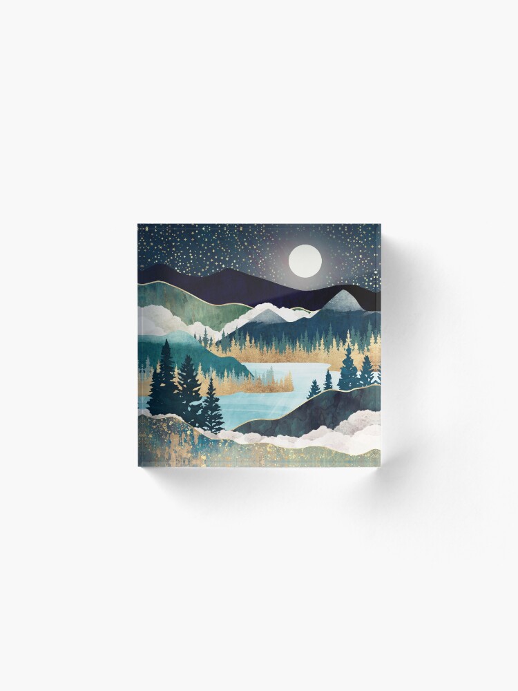 Alternate view of Star Lake Acrylic Block