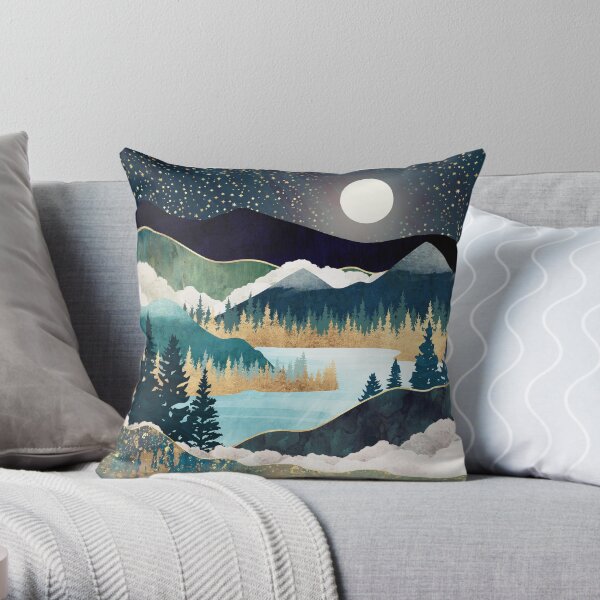 Star Lake Throw Pillow