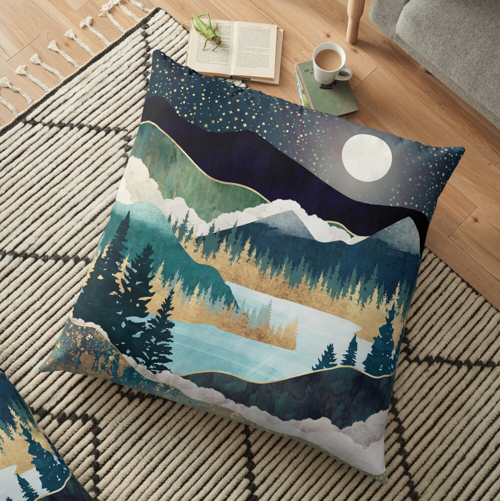 Star Lake Floor Pillow