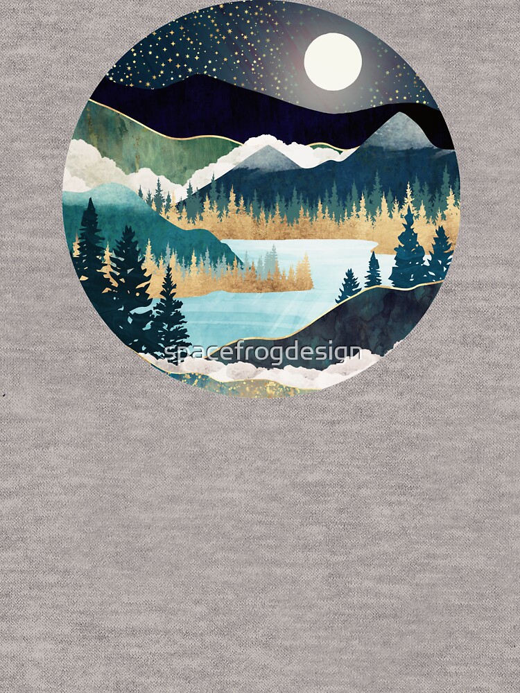 Thumbnail 5 of 5, Lightweight Hoodie, Star Lake designed and sold by spacefrogdesign.