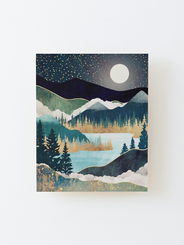 Alternate view of Star Lake Mounted Print