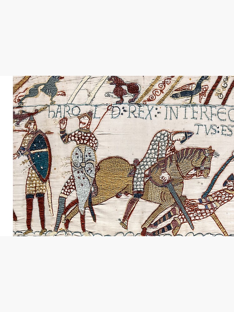 « Tapisserie de Bayeux. Le roi Harold est tué. Flèche dans l'oeil. » par TOMSREDBUBBLE