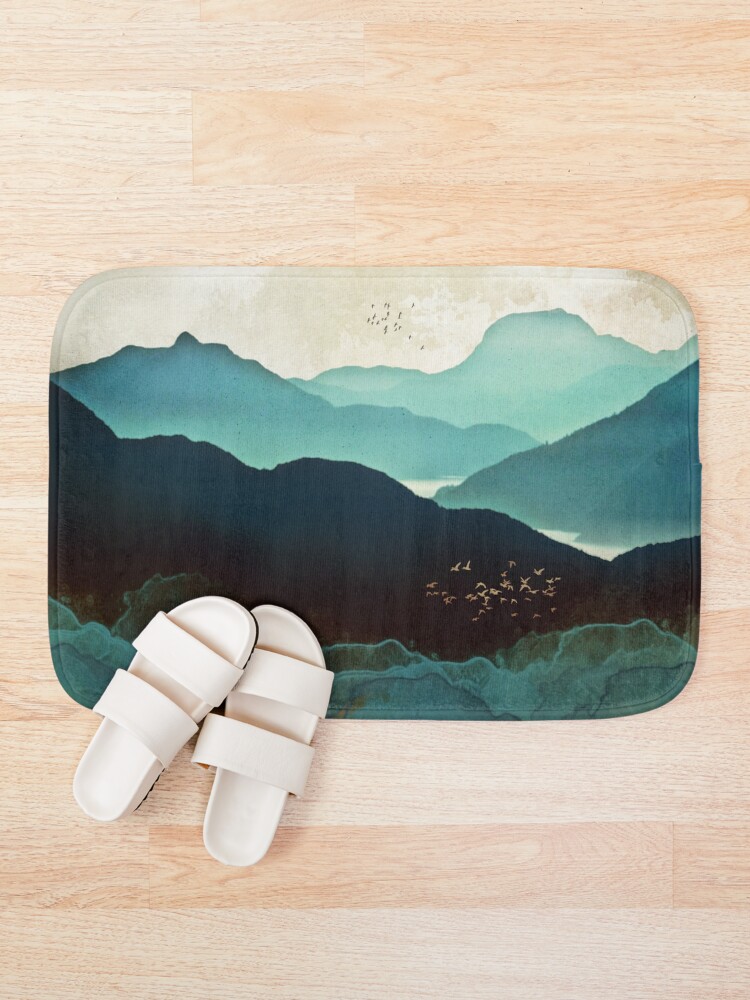 Alternate view of Indigo Mountains Bath Mat