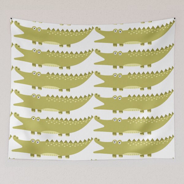 Item preview, Open wide Crocodile grin Safari African animals  designed and sold by Latch Farm  Studios.
