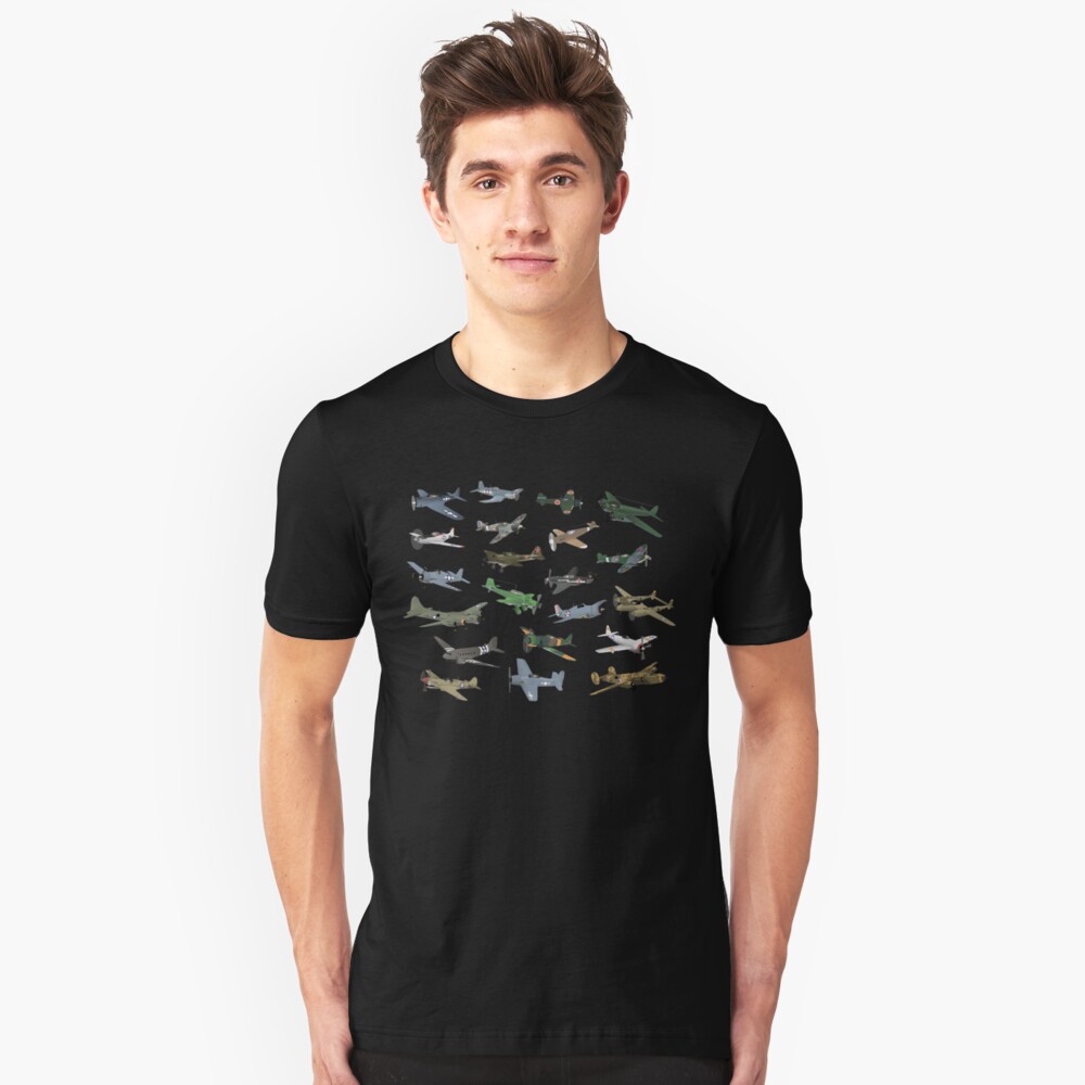 shirt with airplanes