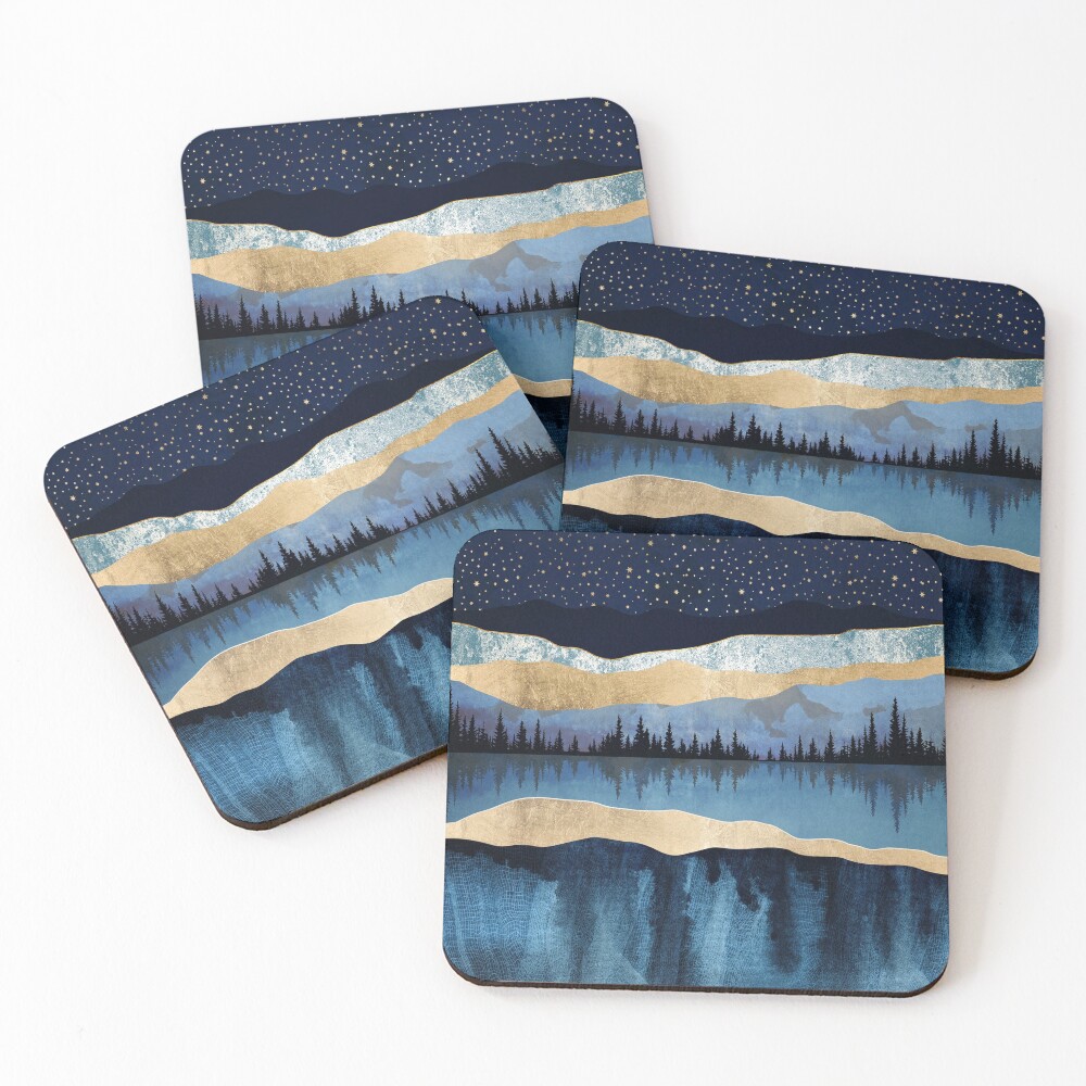 Midnight Lake Coasters (Set of 4)