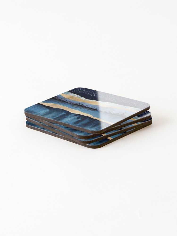 Alternate view of Midnight Lake Coasters (Set of 4)