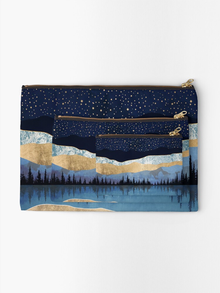 Alternate view of Midnight Lake Zipper Pouch