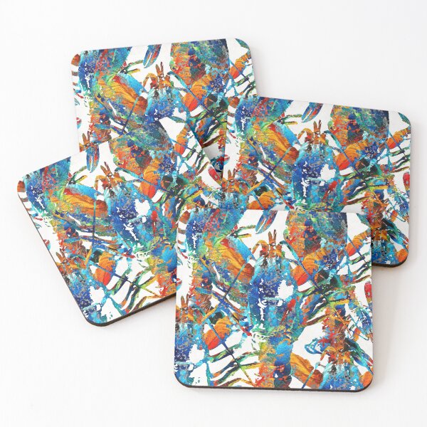 Item preview, Colorful Lobster Collage Art - Sharon Cummings designed and sold by Sharon Cummings Art.