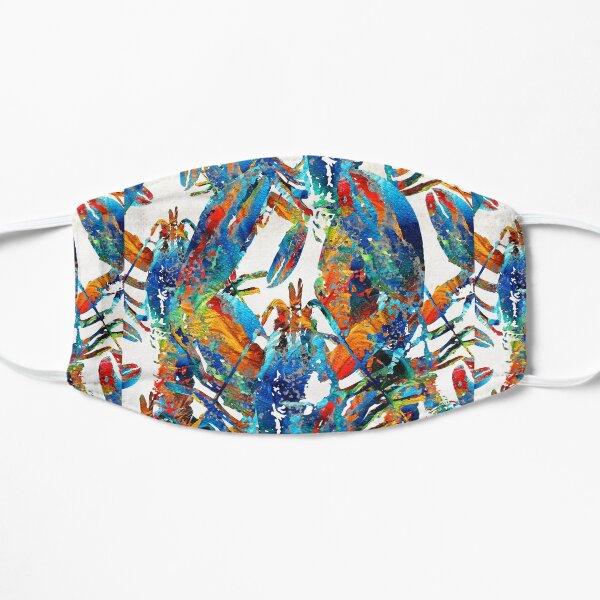 Colorful Lobster Collage Art - Sharon Cummings Mask