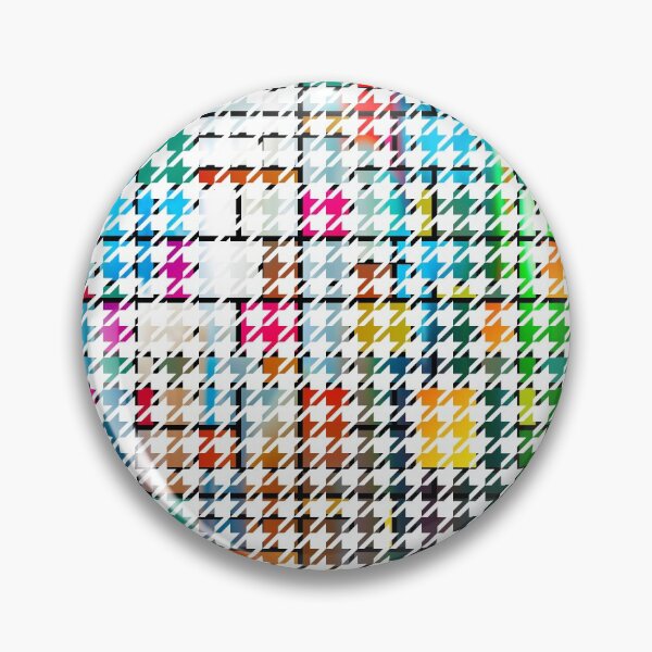 Item preview, Houndstooth Colourful Abstract Modern Art Pattern designed and sold by MarkUK97.