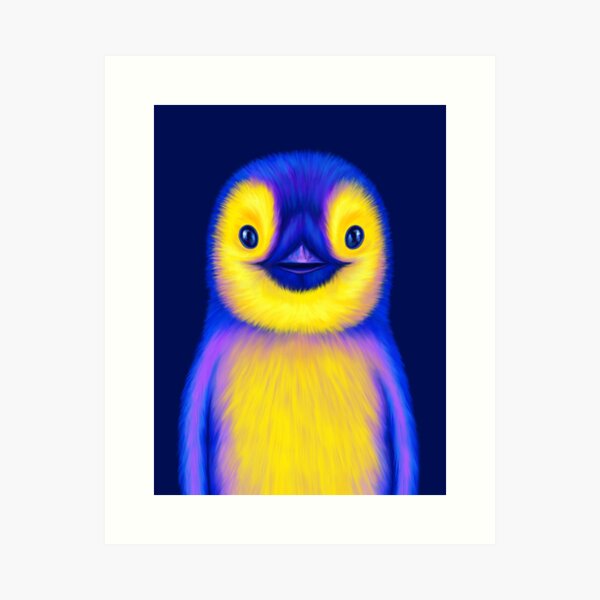 Colorful Penguin Art Print
