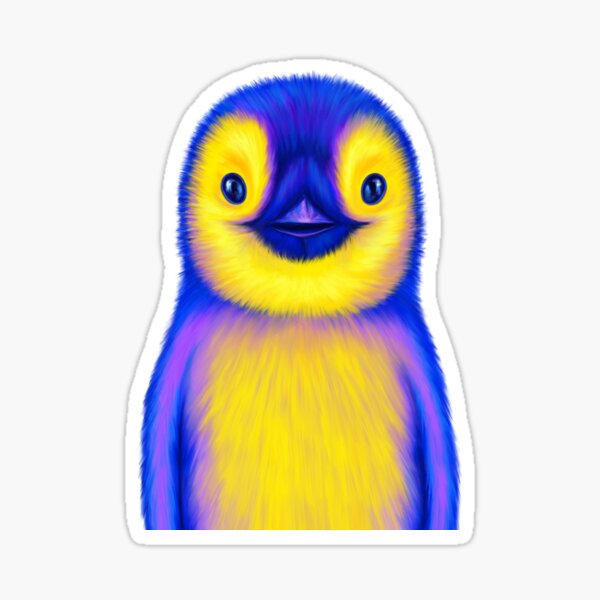 Colorful Penguin Sticker
