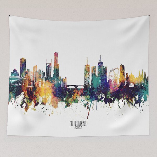 Item preview, melbourne skyline designed and sold by BekimART2.