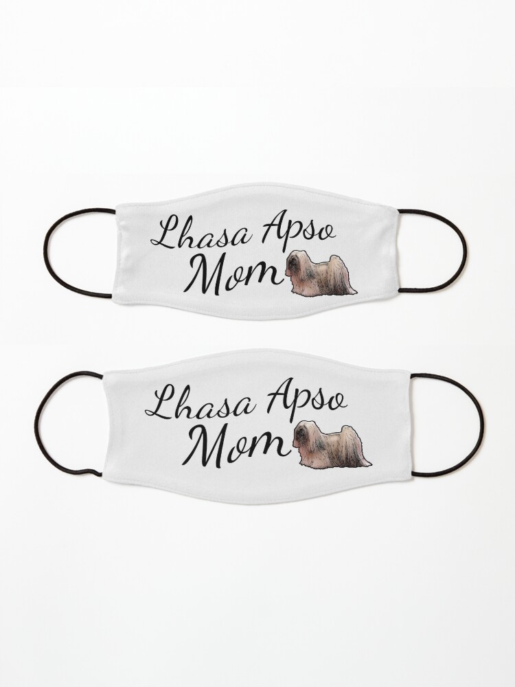 Alternate view of Lhasa Apso Mom Mask