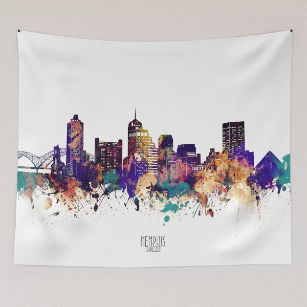 Item preview, memphis skyline designed and sold by BekimART2.