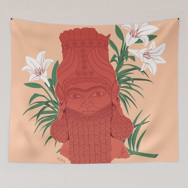 Item preview, Lamassu - Floral Artefacts designed and sold by flaroh.