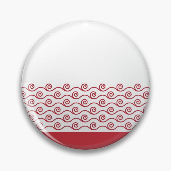 Item preview, Waves Trim Pattern Flame Red designed and sold by poisondesign.