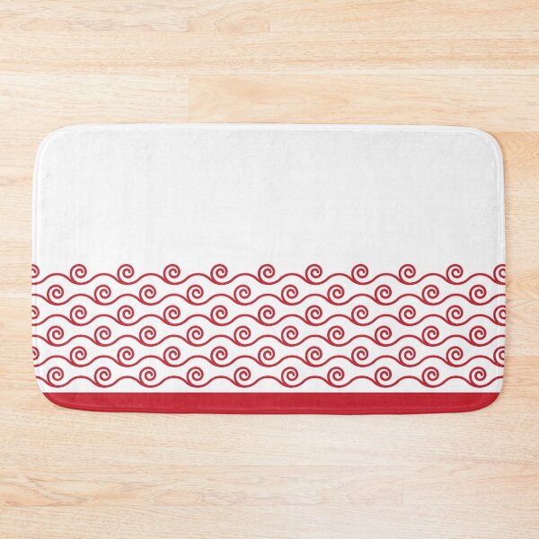 Item preview, Waves Trim Pattern Flame Red designed and sold by poisondesign.