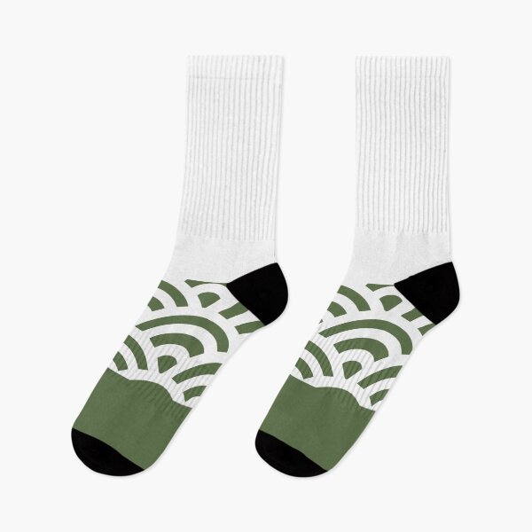 Item preview, Rainbow Trim Forest Dark Green designed and sold by poisondesign.