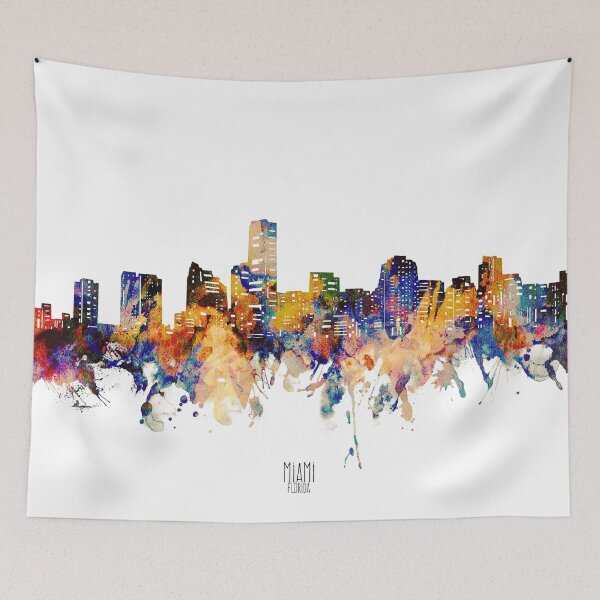 Item preview, miami skyline designed and sold by BekimART2.