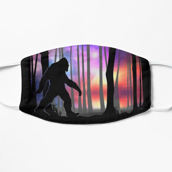 Bigfoot Northern Lights - Colorful Galaxy Aurora Cryptid Gift Mask