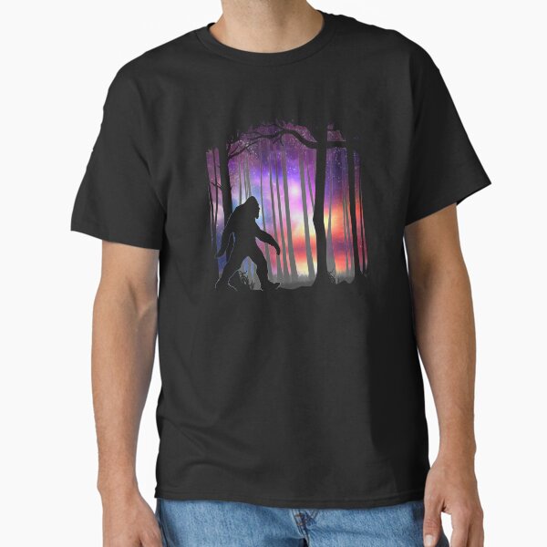 Item preview, Bigfoot Northern Lights - Colorful Galaxy Aurora Cryptid Gift designed and sold by NatIntrovertSoc.