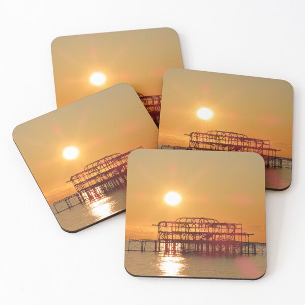 Item preview, Sunset over West Pier Brighton, East Sussex designed and sold by TMarsPhotos.