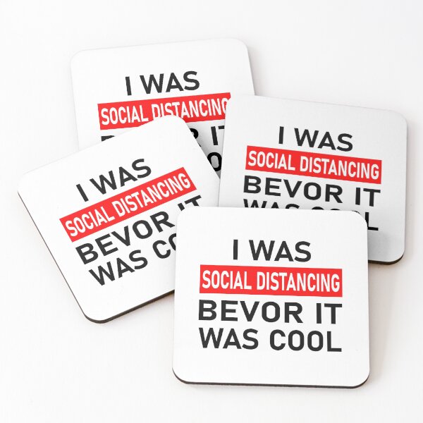 Item preview, I Was Social Distancing Before It Was Cool - Virus Quarantine Saying designed and sold by urban-design.