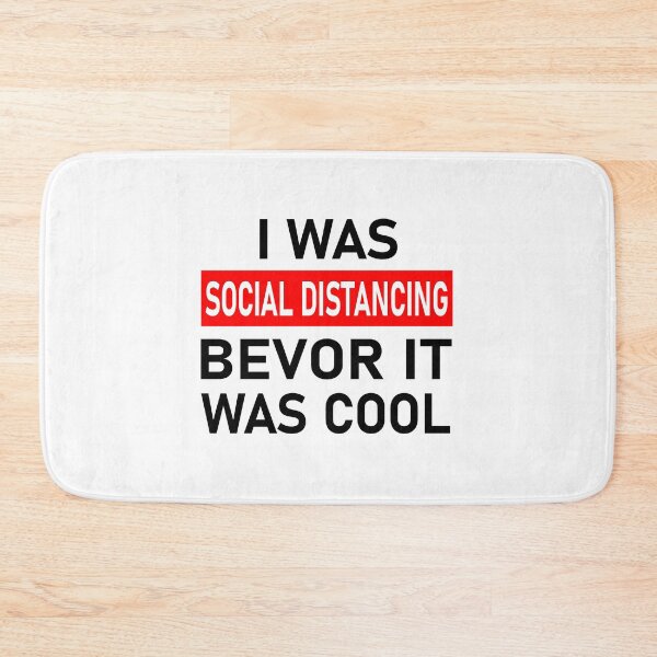 Item preview, I Was Social Distancing Before It Was Cool - Virus Quarantine Saying designed and sold by urban-design.