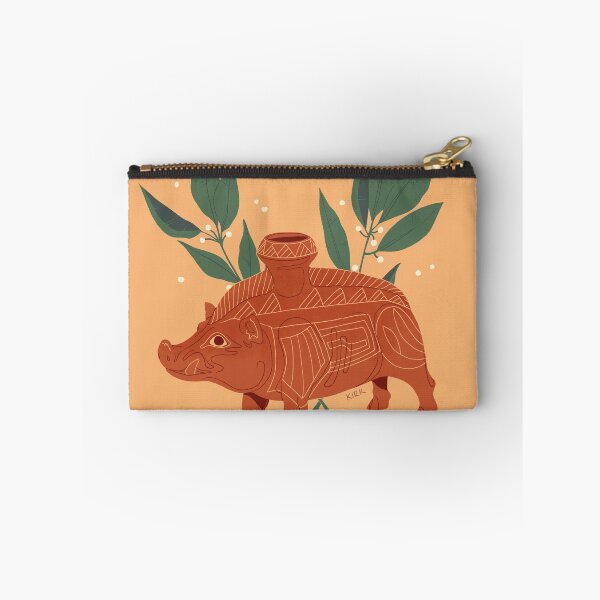 Item preview, Etruscan Boar Vessel - Floral Artefacts designed and sold by flaroh.