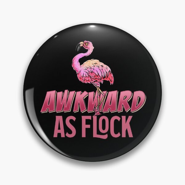 Item preview, Awkward As Flock - Funny Flamingo designed and sold by Meliafroggy.