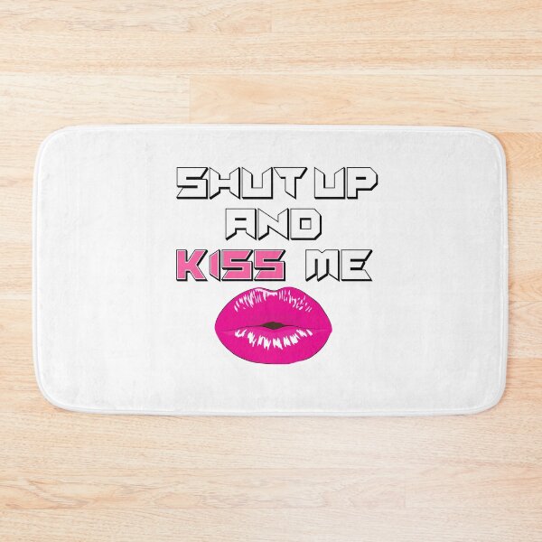 Item preview, Shut up and Kiss me! Funny design, Lit, hilarious, Pink lips designed and sold by Brigianna.