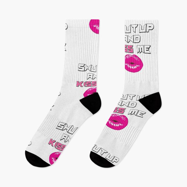 Item preview, Shut up and Kiss me! Funny design, Lit, hilarious, Pink lips designed and sold by Brigianna.