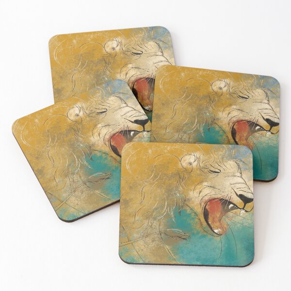 Item preview, lion roaring designed and sold by studioMoSa.