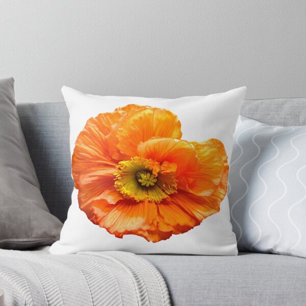 Mohnblume poppy orange Dekokissen