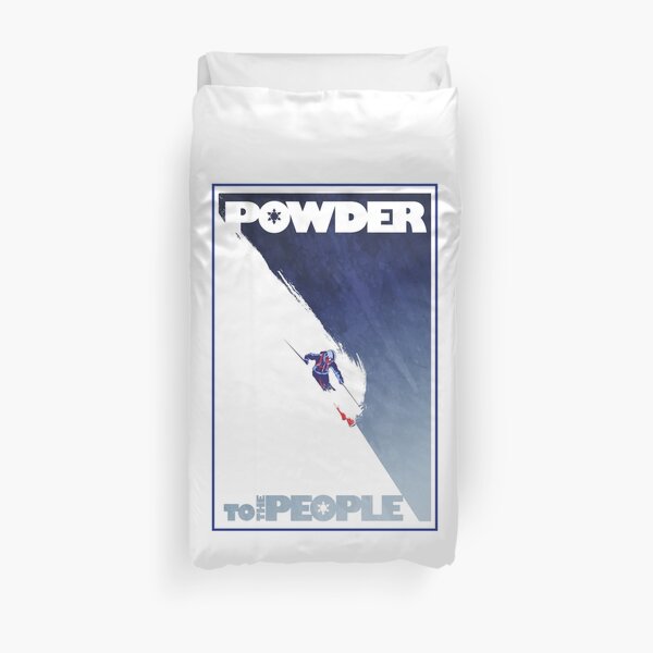 Powder to the People Duvet Cover
