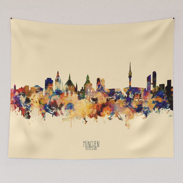 Item preview, munich skyline designed and sold by BekimART2.