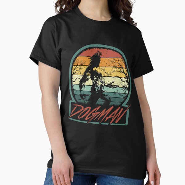 Item preview, Dogman - Retro Vintage Werewolf Cryptid Gift designed and sold by NatIntrovertSoc.