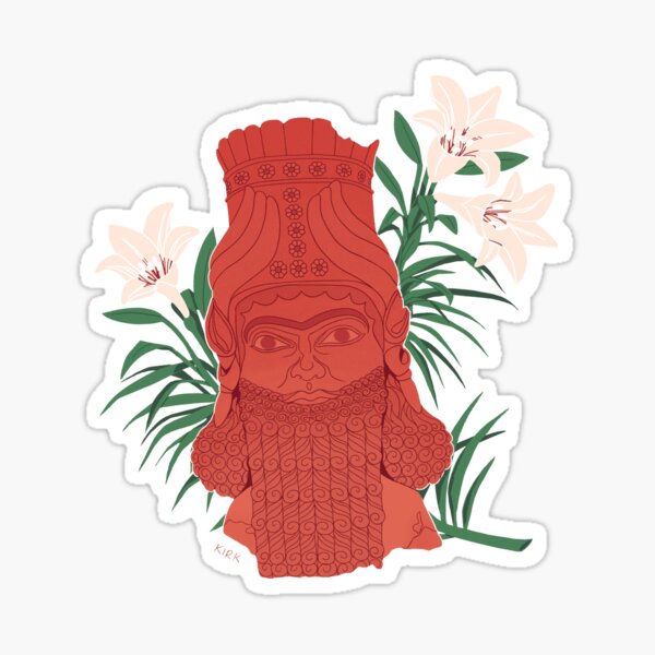 Item preview, Lamassu - Floral Artefacts designed and sold by flaroh.
