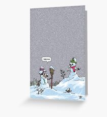 I HATE SNOW Greeting Card
