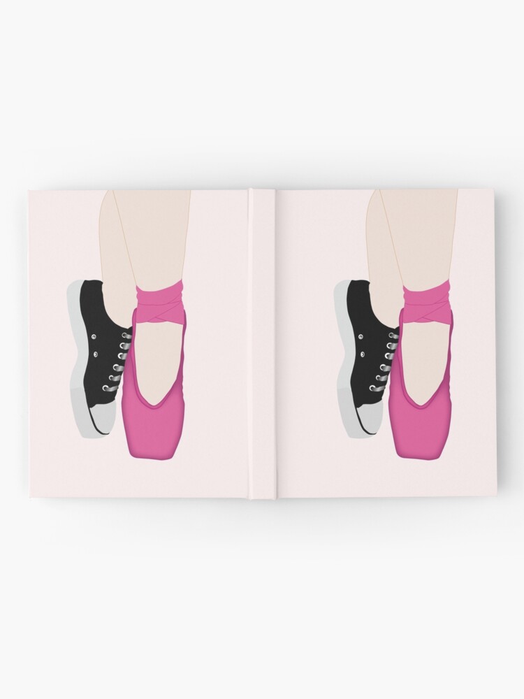 himno Nacional deseo Correo aéreo Cuaderno de tapa dura «Bailarina Pointe Zapatos + Converse» de Julia2Julia  | Redbubble
