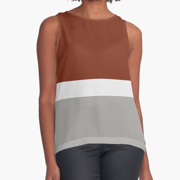 rust colored sleeveless top