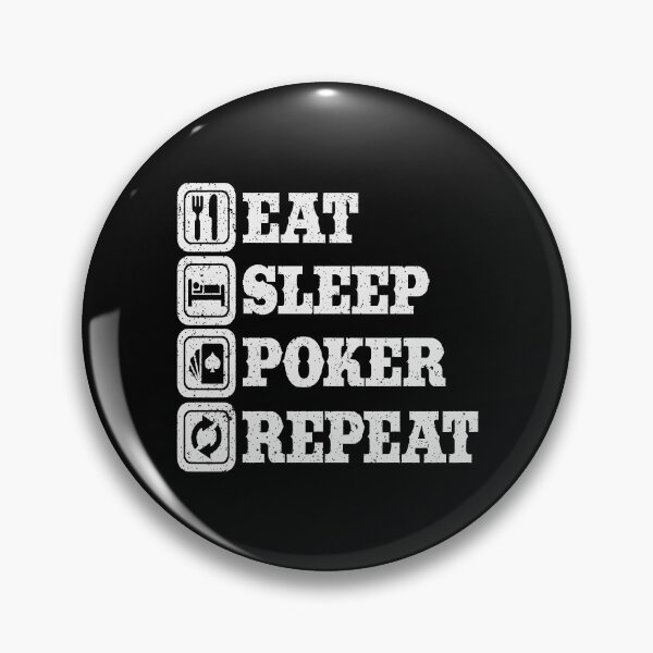 Artikelvorschau, Poker Fanatic - Eat Sleep Poker Wiederholung entworfen und verkauft von IdentiTee Studios.