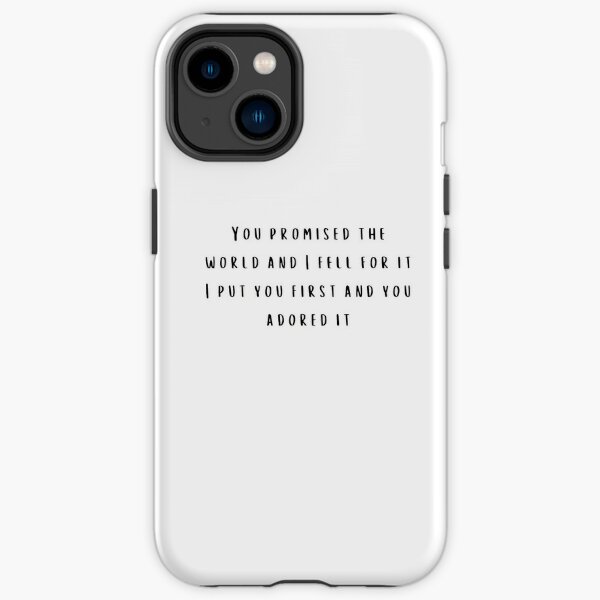 You Promised The World and I Fell For It Selena Gomez RARE lyrics iPhone Case