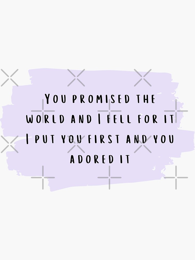 i promise to build a world for two of us lyrics