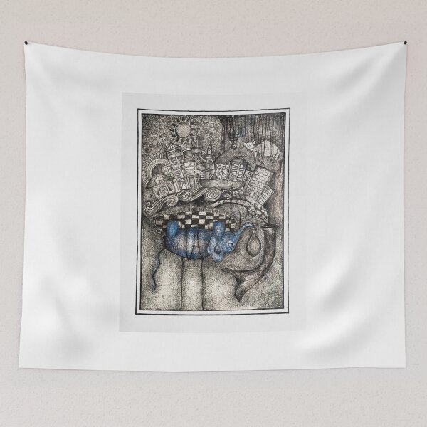 Item preview, A lost elephant in the city designed and sold by Bereen Darwish.