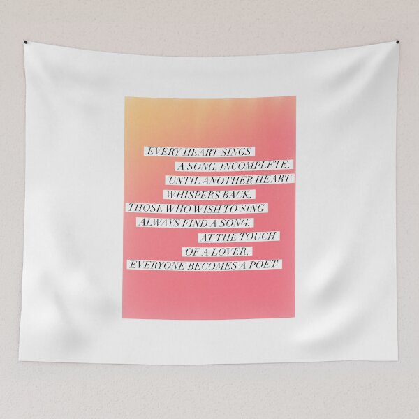 Item preview, Everyone Becomes A Poet designed and sold by kpccrafty.