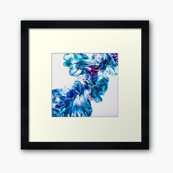 flowery blues... Framed Art Print